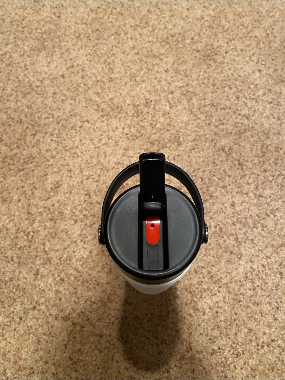 BRAND NEW Hydro Flask White Bottle with Black Lid and Silver Accent - Picture 5 of 5